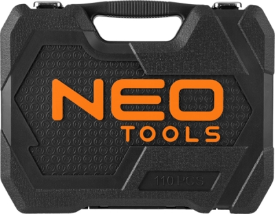 NEO TOOLS 10-211 Súprava nástrčných kľúčov 1/2", 1/4", 110 ks, saténové vyhotovenie