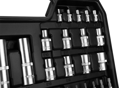 NEO TOOLS 10-211 Súprava nástrčných kľúčov 1/2", 1/4", 110 ks, saténové vyhotovenie
