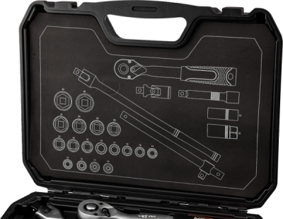 NEO TOOLS 10-205 Súprava nástrčných kľúčov 1/2", 25 ks, saténové vyhotovenie