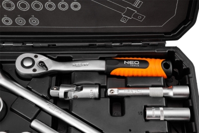 NEO TOOLS 10-205 Súprava nástrčných kľúčov 1/2", 25 ks, saténové vyhotovenie