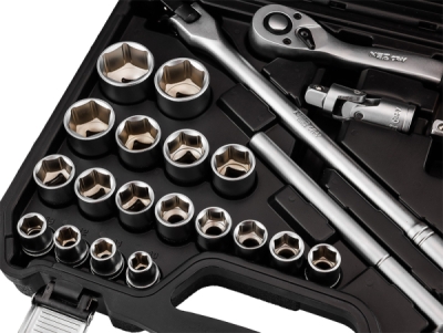 NEO TOOLS 10-205 Súprava nástrčných kľúčov 1/2", 25 ks, saténové vyhotovenie