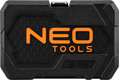 NEO TOOLS 10-230 Súprava nástrčných kľúčov 1/4", 20 ks, saténové vyhotovenie