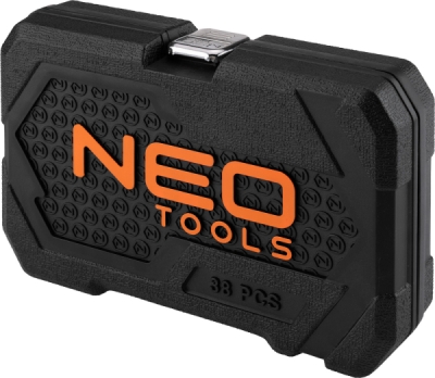 NEO TOOLS 10-232 Súprava nástrčných kľúčov 1/4", 38 ks, saténové vyhotovenie