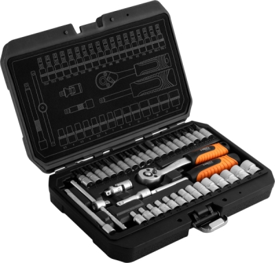 NEO TOOLS 10-232 Súprava nástrčných kľúčov 1/4", 38 ks, saténové vyhotovenie