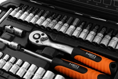 NEO TOOLS 10-232 Súprava nástrčných kľúčov 1/4", 38 ks, saténové vyhotovenie