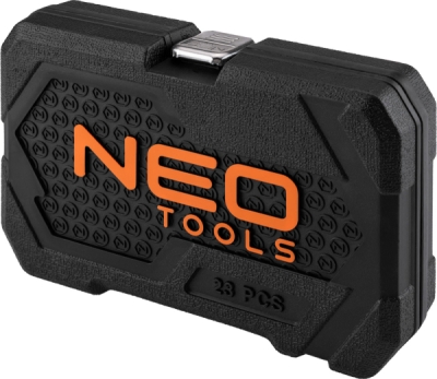 NEO TOOLS 10-231 Súprava nástrčných kľúčov 1/4", 23 ks, saténové vyhotovenie