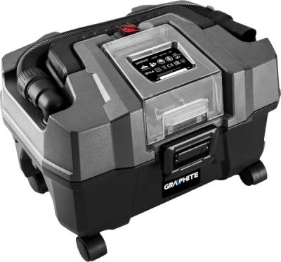 GRAPHITE 58GE105 Dielenský vysávač Energy+ 18 V Li-Ion, 10 L, bez akumulátora