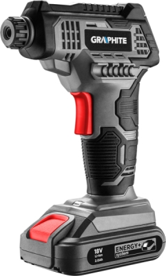 GRAPHITE 58G041 Aku kompresor Energy+ 18 V, 7 bar, LCD, bez akumulátora
