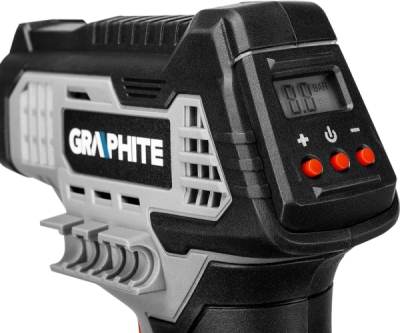 GRAPHITE 58G041 Aku kompresor Energy+ 18 V, 7 bar, LCD, bez akumulátora