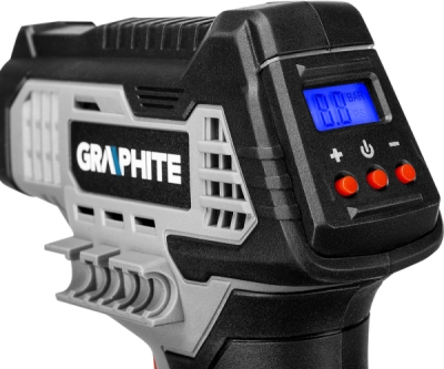 GRAPHITE 58G041 Aku kompresor Energy+ 18 V, 7 bar, LCD, bez akumulátora