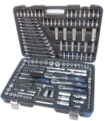 GARAGE MEISTER GM52840 Gola súprava 1/4″, 3/8″ a 1/2″, 216 ks