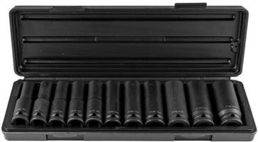GARAGE MEISTER GM52342 Súprava dlhých rázových hlavíc 1/2″, 11 ks