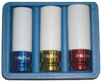 GARAGE MEISTER GM4262K Súprava hlavíc na hliníkové disky 1/2″, 17–21 mm