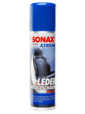 SONAX XTREME čistiaca a ošetrujúca pena na kožu, 250 ml