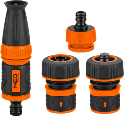 NEO TOOLS 15-711 Súprava 3/4" so zavlažovačom priamym, spojkami a prípojkou do kohútika