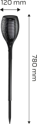 NEO TOOLS 99-057 Solárne záhradné svietidlo plameň SMD zápichová