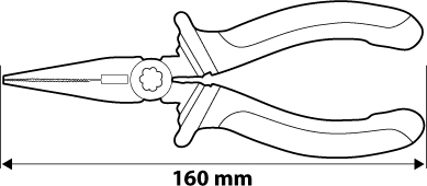 NEO TOOLS 01-013 Predĺžené rovné kliešte 160 mm