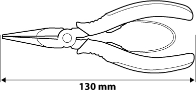 NEO TOOLS 01-105 Presné ploché kliešte 130 mm