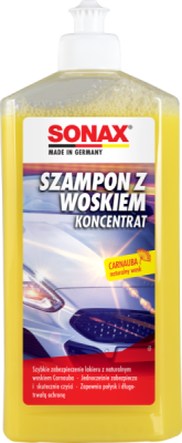 SONAX Autošampón s voskom – koncentrát, 500 ml