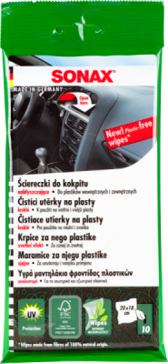 SONAX Čistiace utierky na kokpit, 10 ks