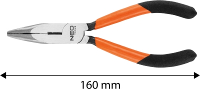 NEO TOOLS 01-277 Predĺžené zahnuté kliešte 160 mm