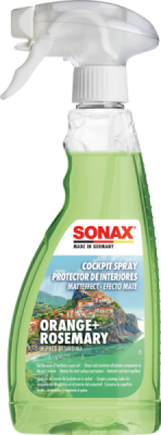 SONAX Čistič kokpitu s matným efektom – pomaranč a rozmarín, 500 ml
