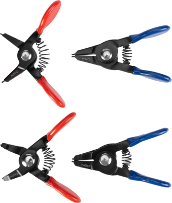 NEO TOOLS 11-227 Súprava mini klieští na vnútorné a vonkajšie poistné krúžky