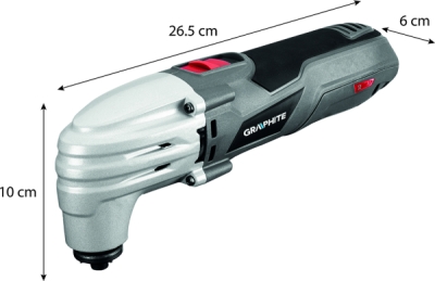 GRAPHITE 59G023 Multifunkčné náradie 250 W, počet kmitov 15000-21000 min⁻¹, kufor