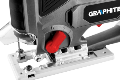 GRAPHITE 58G078 Priamočiara píla 600 W, počet zdvihov 800-3000 min⁻¹, s valcovou rukoväťou