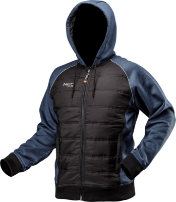 NEO TOOLS 81-556-XL Zateplená pletená mikina s kapucňou, veľ. XL