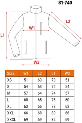 NEO TOOLS 81-740-XL Výstražná flísová mikina, žltá, veľ. XL