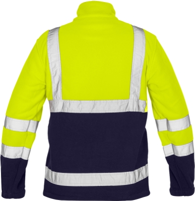 NEO TOOLS 81-740-XL Výstražná flísová mikina, žltá, veľ. XL
