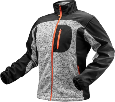 NEO TOOLS 81-555-XXXL Pletená pracovná mikina so softshellom, veľ. XXXL