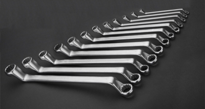 NEO TOOLS 09-952 Vyhnuté očkové kľúče 6-32 mm, súprava 12 ks