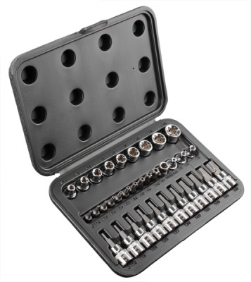 NEO TOOLS 08-711 Nástrčné bity torx 3/8", súprava 34 ks