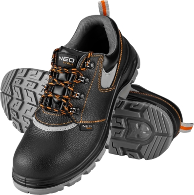 NEO TOOLS 82-010 Kožené pracovné poltopánky S1P SRA, veľ. 39