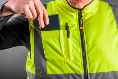 NEO TOOLS 81-520-XXXL Obojstranná výstražná vesta, žltá, veľ. XXXL/60