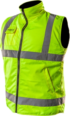 NEO TOOLS 81-520-M Obojstranná výstražná vesta, žltá, veľ. M/50