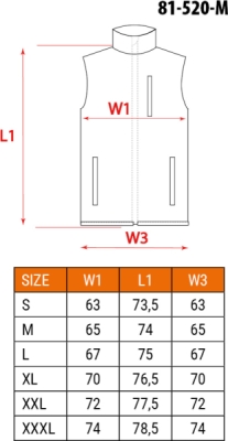 NEO TOOLS 81-520-M Obojstranná výstražná vesta, žltá, veľ. M/50