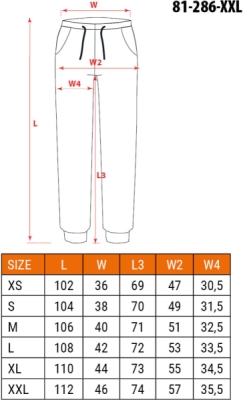 NEO TOOLS 81-286-XXL Pracovné nohavice OUTDOOR jogger, zelené, veľ. XXL