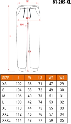 NEO TOOLS 81-285-XL Pracovné nohavice OUTDOOR jogger, béžové, veľ. XL