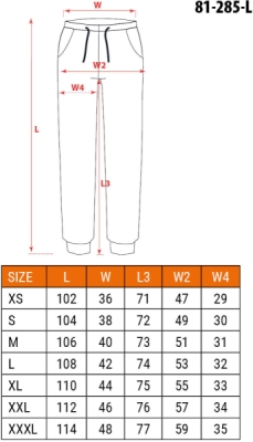 NEO TOOLS 81-285-L Pracovné nohavice OUTDOOR jogger, béžové, veľ. L