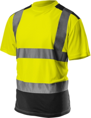 NEO TOOLS 81-730-XL Výstražné tričko s tmavým lemom, žlté, veľ. XL