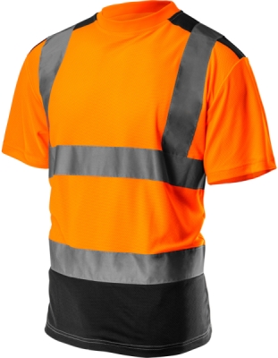 NEO TOOLS 81-731-L Výstražné tričko s tmavým lemom, oranžové, veľ. L