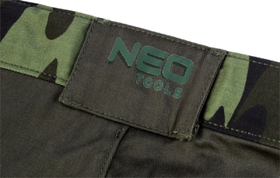 NEO TOOLS 81-271-L Pracovné šortky CAMO, veľ. L