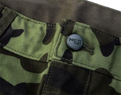 NEO TOOLS 81-271-M Pracovné šortky CAMO, veľ. M