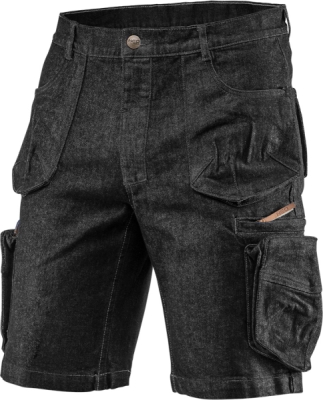 NEO TOOLS 81-273-M Pracovné šortky DENIM, čierne, veľ. M