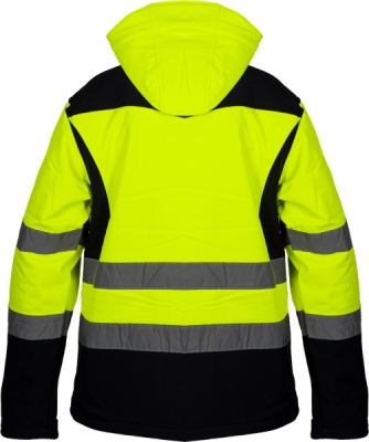 NEO TOOLS 81-700-L Výstražná softshellová bunda, žltá, veľ. L