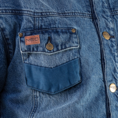 NEO TOOLS 81-557-XL Zateplená džínsová bunda DENIM, veľ. XL