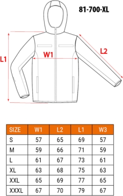 NEO TOOLS 81-700-XL Výstražná softshellová bunda, žltá, veľ. XL